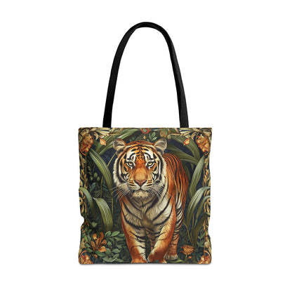 Tiger Tote Bag | William Morris Inspired | Tiger Forestcore Tote Bag | Eco-Friendly Carryall