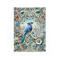 Tapestry of Blue Jay Winter Flower Garden William Morris Inspired Hanging Bird Florals Home Decor