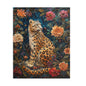 Botanical Leopard Puzzle, William Morris Inspired Floral Jigsaw (120, 252, 500 Pieces)