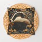 William Morris Inspired Botanical Badger Decorative Pillowcase