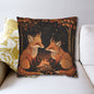 Woodland Foxes With Cozy Bonfire Pillowcase