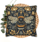 Pillowcase Victorian Art Inspired Bumblebee Baroque Gold Flora