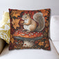 Squirrel In A Leafy Paradise Fall Season Decorative Pillow case