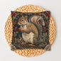 Botanical Squirrel Throw Pillowcase