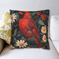 Cardinal Daisy Cottage Art Nouveau Pillowcase