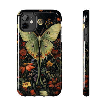 Woodland Luna Moth in The Style of William Morris iPhone Tough Case