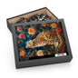 Botanical Leopard Puzzle, William Morris Inspired Floral Jigsaw (120, 252, 500 Pieces)
