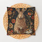 William Morris Hare Pillowcase: Floral Accent Cushion, Animal Lover Gift
