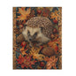 Hedgehog Fall Leaves William Morris Inspired Puzzle Box (120, 252, 500-Piece) Family Jigsaw Puzzle, Puzzle Box Gift