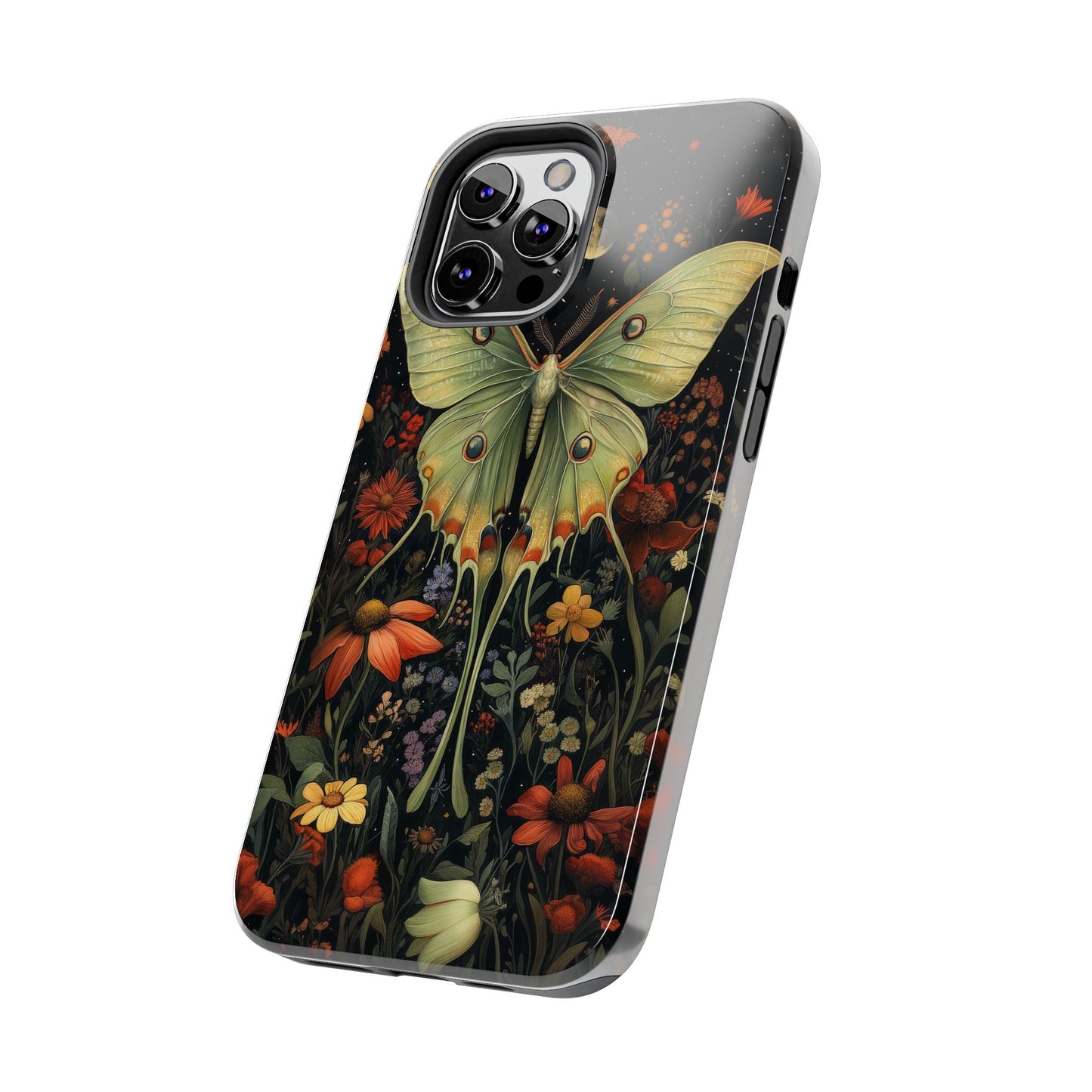 Woodland Luna Moth in The Style of William Morris iPhone Tough Case