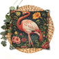 ropical Flamingo Throw Pillowcase: Morris Inspired Floral Decor