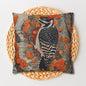Woodpecker Pillow Cover: Autumn Woodland Decor, Cozy Cabin Accent