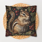 William Morris Inspired Botanical Chipmunk Pillowcase