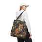 Forest Fox Tote Bag | William Morris Inspired | Hedgehog Floral Tote Bag, Eco-Friendly Carryalllogo