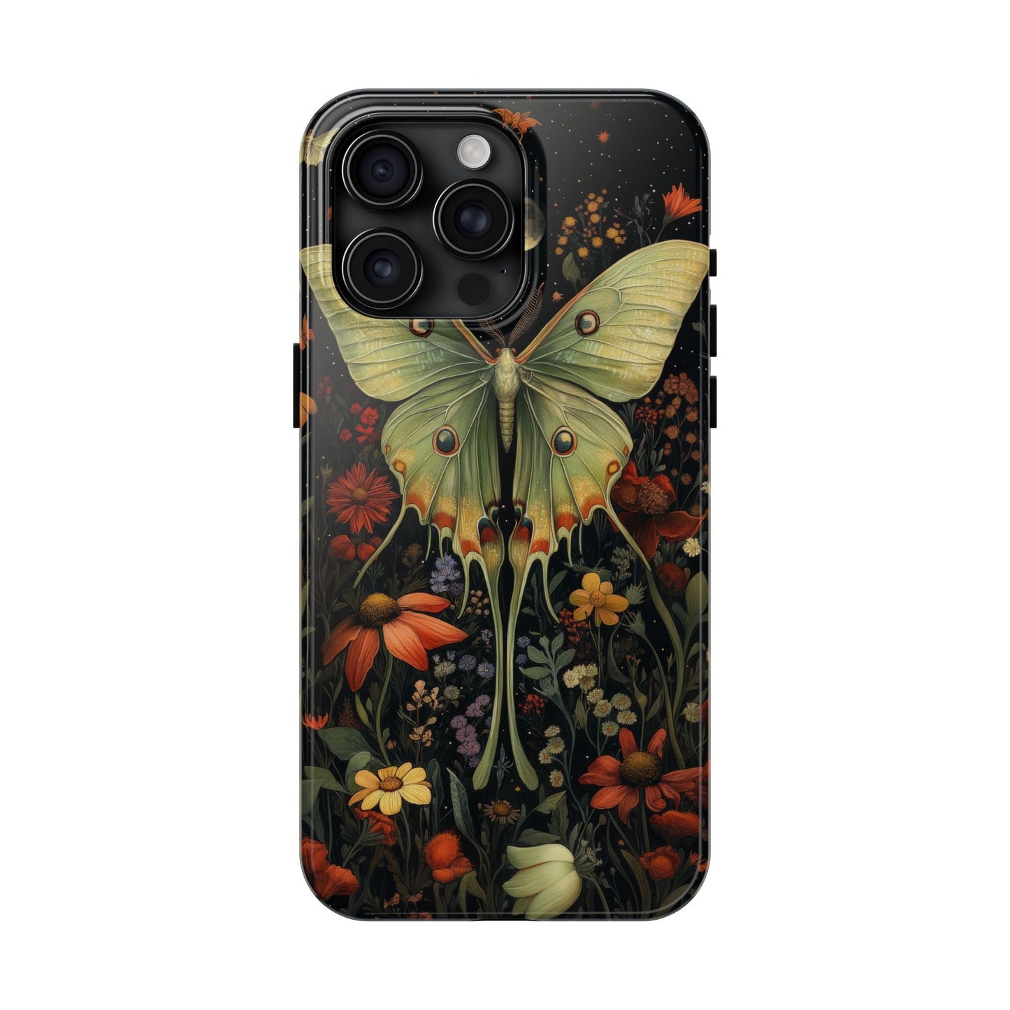 Woodland Luna Moth in The Style of William Morris iPhone Tough Case