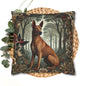 Brown Thai Ridgeback Dog Ornate Botanical Themed Forest Pillowcase