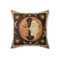 Celestial Harmony Pillow, Moon & Sun Design, Boho Decor, Cozy Home Accent, Starry Night Gift, Astrology Lovers