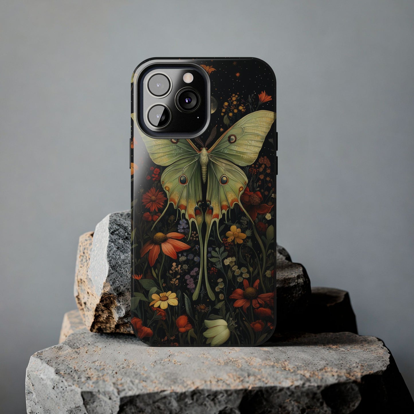 Woodland Luna Moth in The Style of William Morris iPhone Tough Case