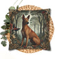 Brown Thai Ridgeback Dog Ornate Botanical Themed Forest Pillowcase