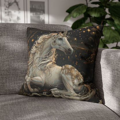 Unicorn Fantasy Pillowcase, Magical Home Decor, Gift for Unicorn Lovers, Cozy Cushion for Kids, Fantasy Pillow Cover