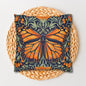 William Morris Inspired Monarch Butterfly Spring Pillowcase