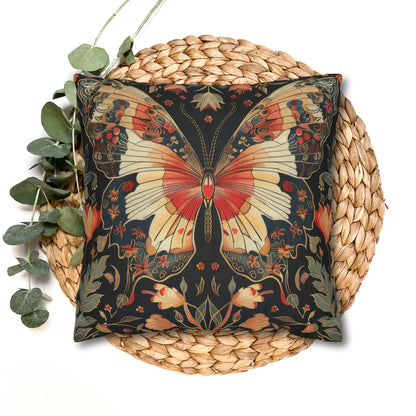 Enchanting Butterfly Woodland Blossoms Floral Botanical Pillowcase