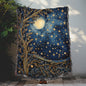 The Moon And The Stars Whimsical Night Woven Blankets