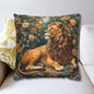 Forest Lion Decorative Polyester Square Pillowcase