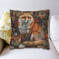 William Inspired Woodland Fox Pumpkins Patch Decorative Pillowcase