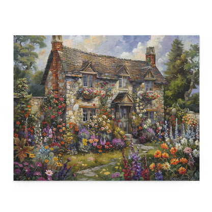 Vintage Victorian English Home in The Style William Morris Jigsaw Puzzle  (120, 252, 500-Piece) Gift-Ready Box, Adult Jigsaw Puzzle