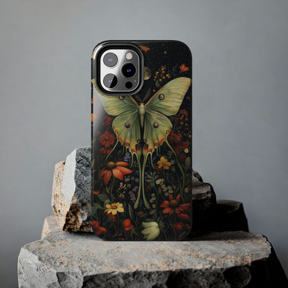 Woodland Luna Moth in The Style of William Morris iPhone Tough Case