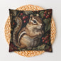 William Morris Inspired Botanical Chipmunk Pillowcase