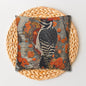 Woodpecker Pillow Cover: Autumn Woodland Decor, Cozy Cabin Accent