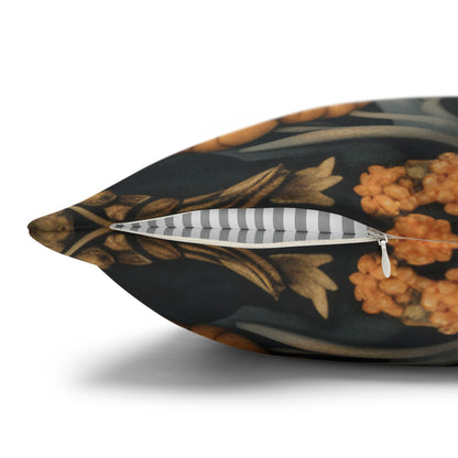 William Morris Inspired Botanical Badger Decorative Pillowcase