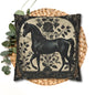 William Morris Arabian Black Horse Pillowcase