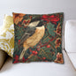 Chickadee Pillowcase: Vintage Winter Floral Accent Cushion