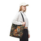Forest Fox Tote Bag | William Morris Inspired | Hedgehog Floral Tote Bag, Eco-Friendly Carryalllogo