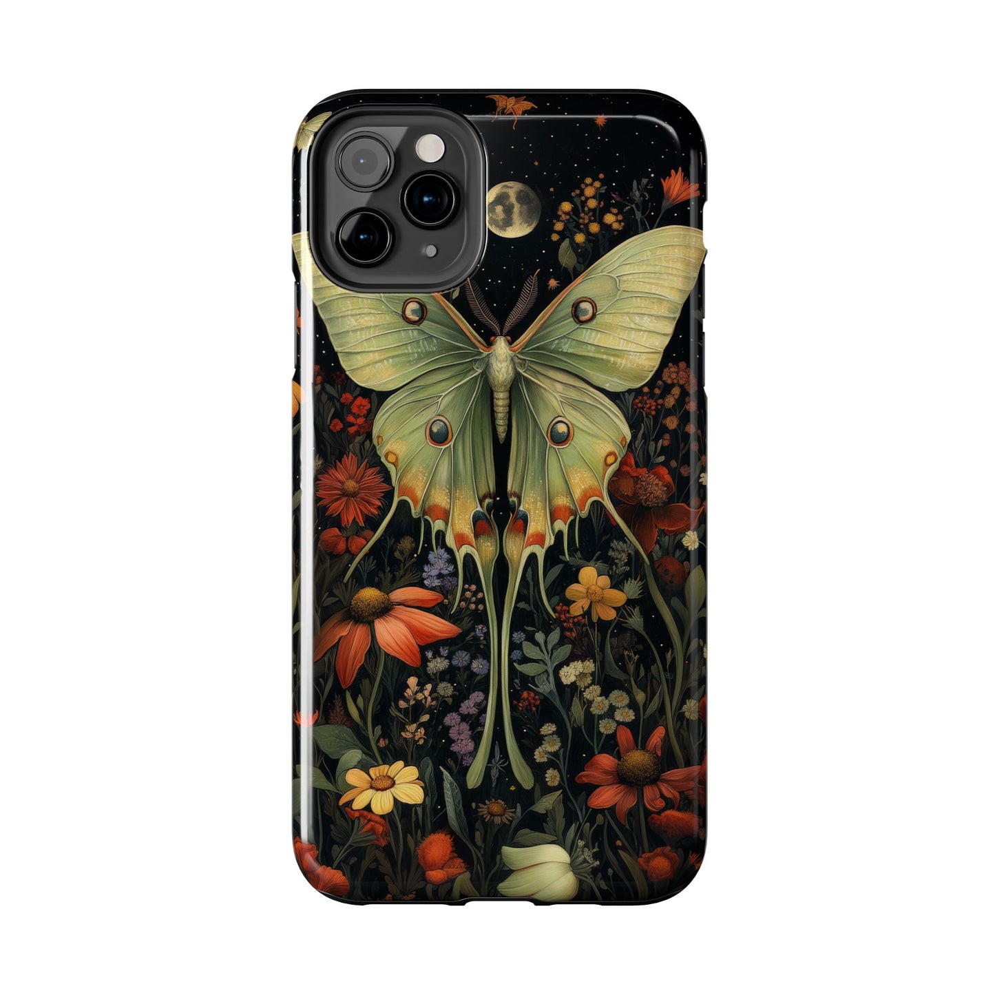 Woodland Luna Moth in The Style of William Morris iPhone Tough Case