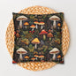 Forest Mushrooms Embroidery Pattern Pillowcase