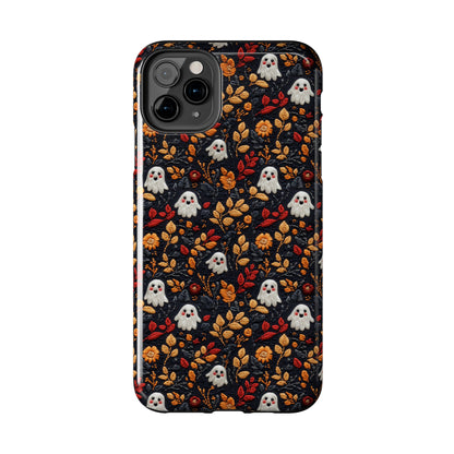 Cute Ghost Fall Leaves Halloween iPhone Tough Case Gift