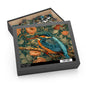 Kingfisher Bird William Morris Inspired (120, 252, 500-Piece) Adult Jigsaw Puzzle, Gift Him Her