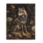 William Morris Inspired Forest Wolf Puzzle Box (120, 252, 500-Piece) Family Jigsaw Puzzle, Puzzle Box Gift