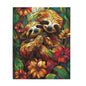 Faux Stained Glass Cuddling Sloth Puzzle Box (120, 252, 500-Piece) Family Jigsaw Puzzle, Puzzle Box Gift