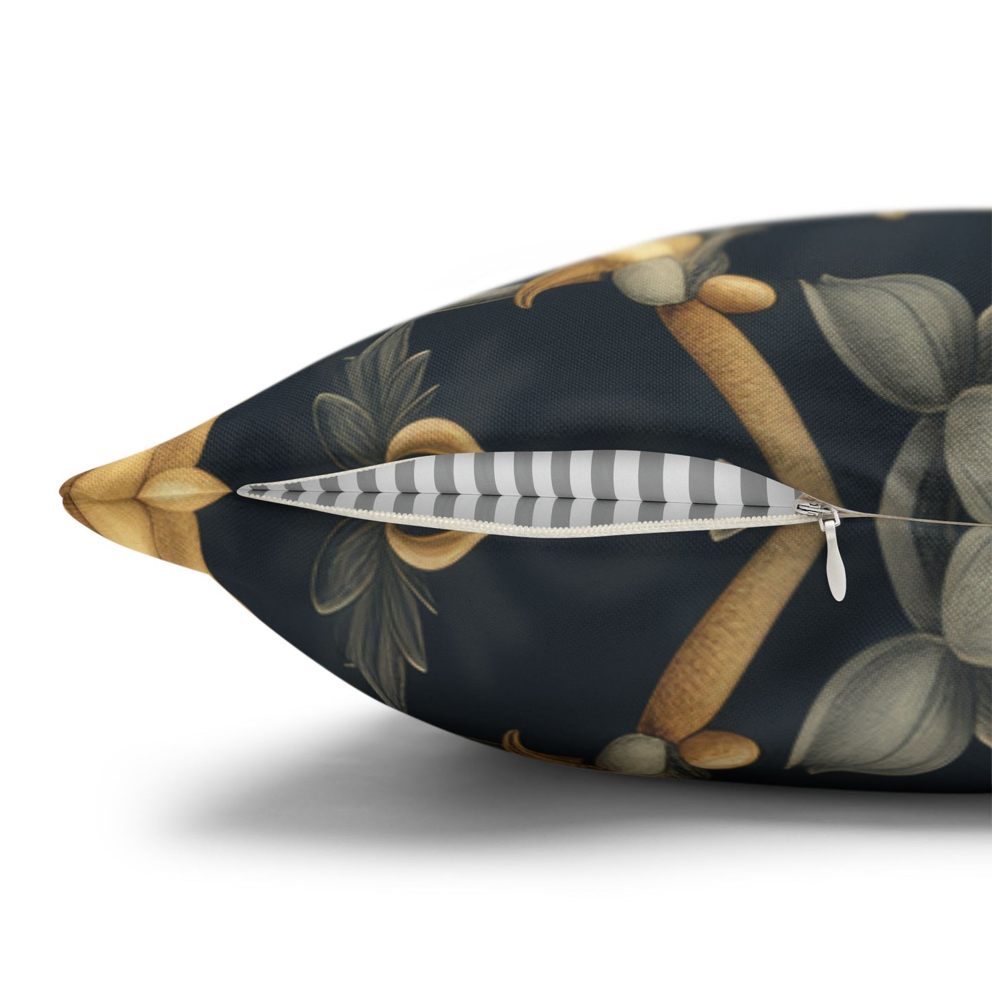 Pillowcase Victorian Art Inspired Bumblebee Baroque Gold Flora