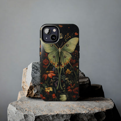 Woodland Luna Moth in The Style of William Morris iPhone Tough Case