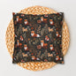 Woodland Foxes Embroidery-Style Pillowcase