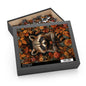 Raccoon Fall Botanicals Inspired by William Morris Art Puzzle Family Gift Box (120, 252, 500-Piece)