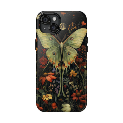 Woodland Luna Moth in The Style of William Morris iPhone Tough Case