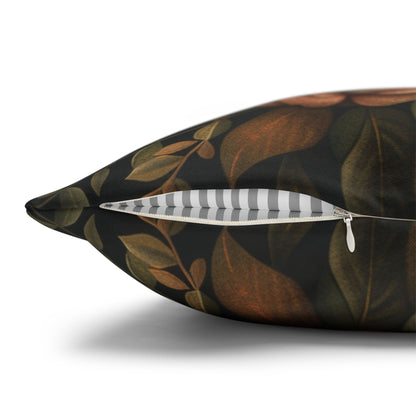 Botanical Red Panda Pillowcase: Morris Inspired Cottagecore Decor