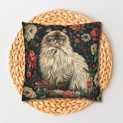William Morris Inspired Botanicals Ragdoll Cat Pillowcase